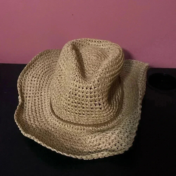 Stylish Tan Woven Hat - Picture 3 of 5